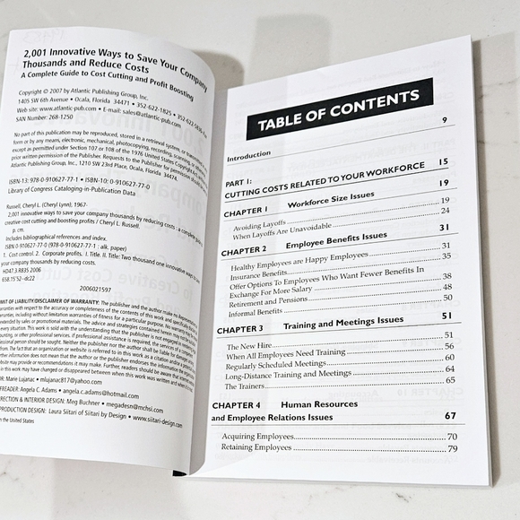 2,001 Innovative Ways to Save Your Company Thousands by Reducing Costs Book - Picture 5 of 7